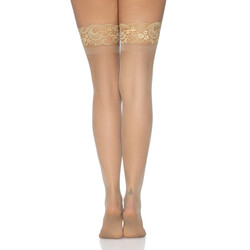 Leg Avenue Stay Up Sheer Thigh Hold Ups Nude UK 6 to 12